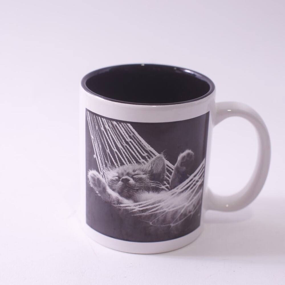 David, McEnery, Cat In Hammock, 1996 Coffee Cup, Tea Cup, Graphic, Kitchen, Coll